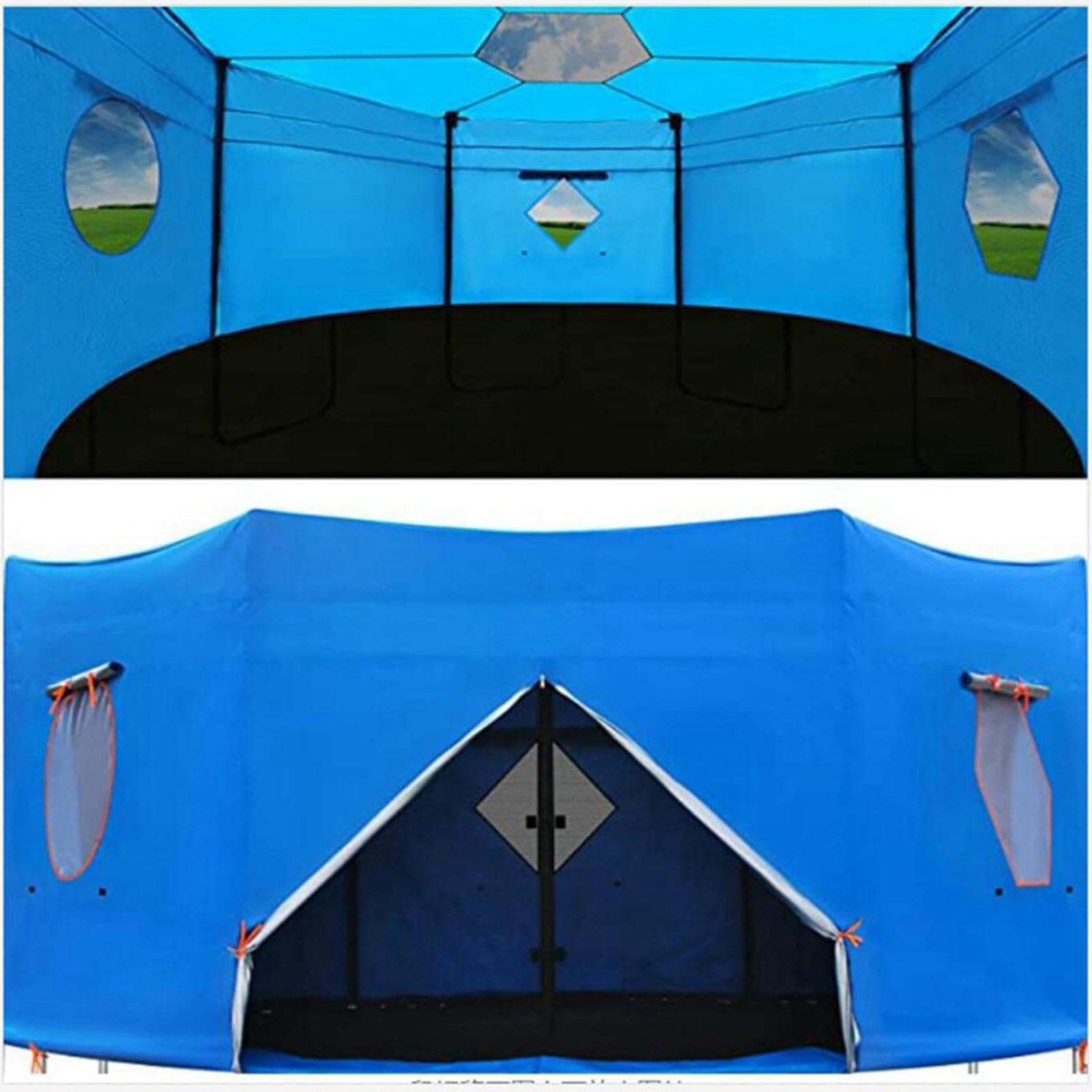 14 FT/15 FT Trampoline Tent Cover - Sun Protection Canopy for Outdoor Playgrounds | Easy to Install Trampoline Top Cover & Sunshade Accessories | Perfect for Backyard Play, Summer Shade & Kids Outdoor Activities