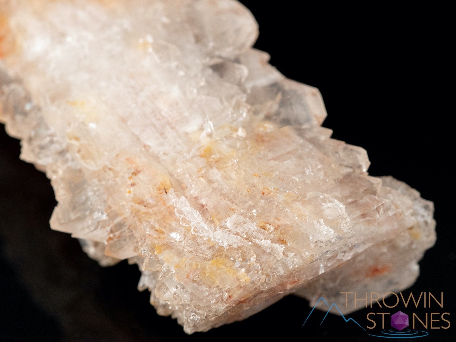 FADEN QUARTZ with AMPHIBOLE Raw Crystal Cluster - Natural Healing Stone for Home Decor, Housewarming Gift & Spiritual Healing | Perfect for Meditation, Office Desk Decor & Crystal Collection (40093)