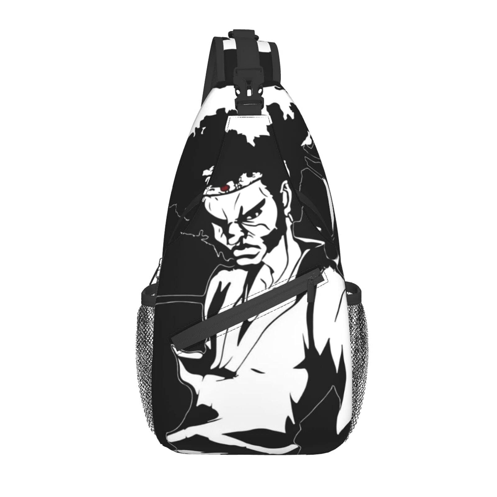 Afro Samurai Messenger Bag for Men & Women - Durable Unisex Crossbody Backpack for Outdoor Travel, Work & Daily Use