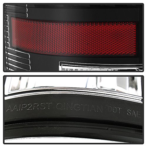 Dodge Ram 1500 2007-2008 2500 3500 07-09 LED Tail Lights - Euro Style Red Rear Brake Lamps for Improved Visibility & Safety at Night Driving