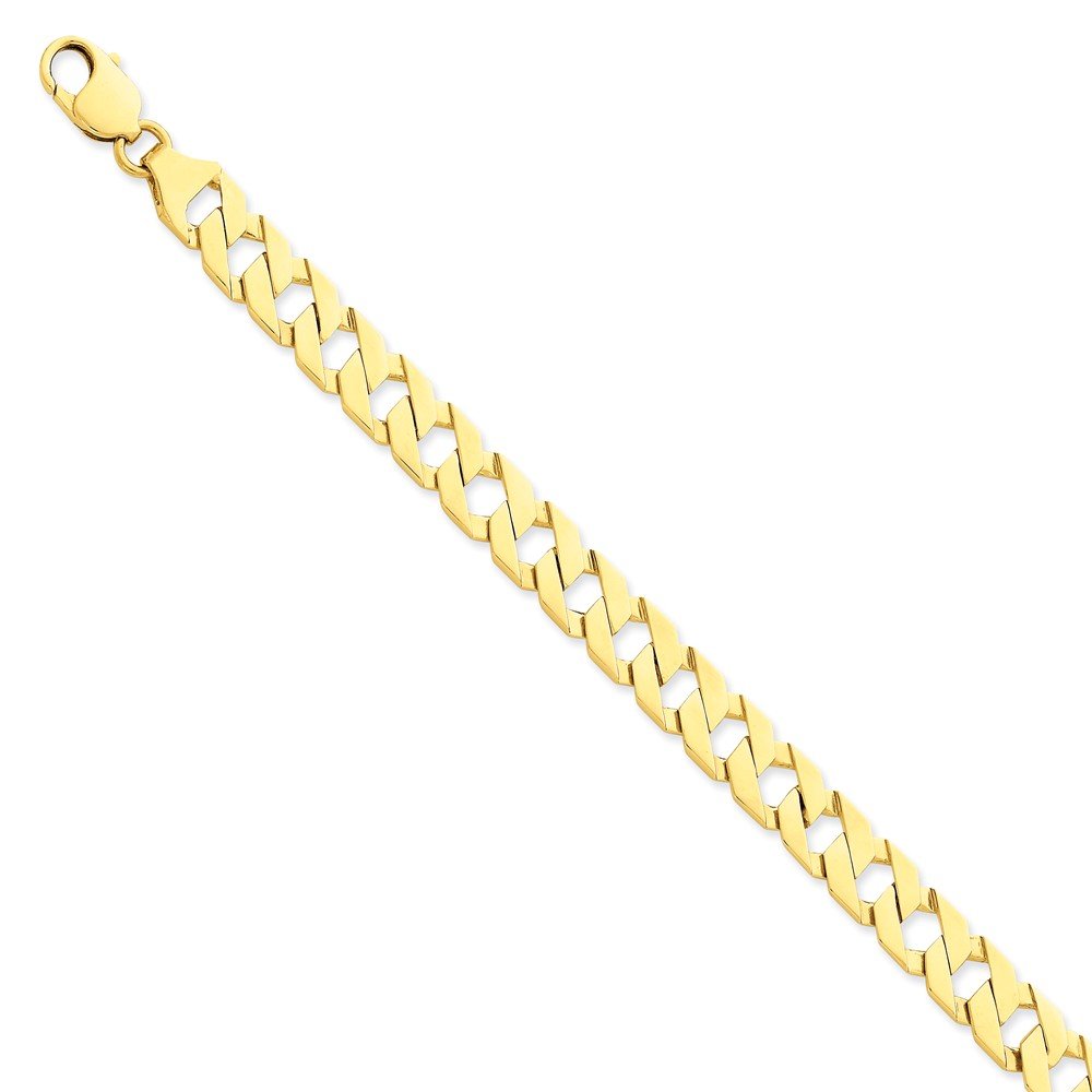14K Yellow Gold Link Chain Anklet with Secure Lobster Clasp - 9 Inch Adjustable Ankle Bracelet for Men & Women - Perfect for Beach, Summer & Everyday Wear
