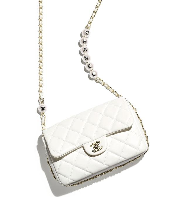 Chanel Wallet On Chain WOC Classic Caviar Leather Crossbody Bag with Gold-Tone Hardware in White - Perfect for Evening Events & Daily Luxury Accessories