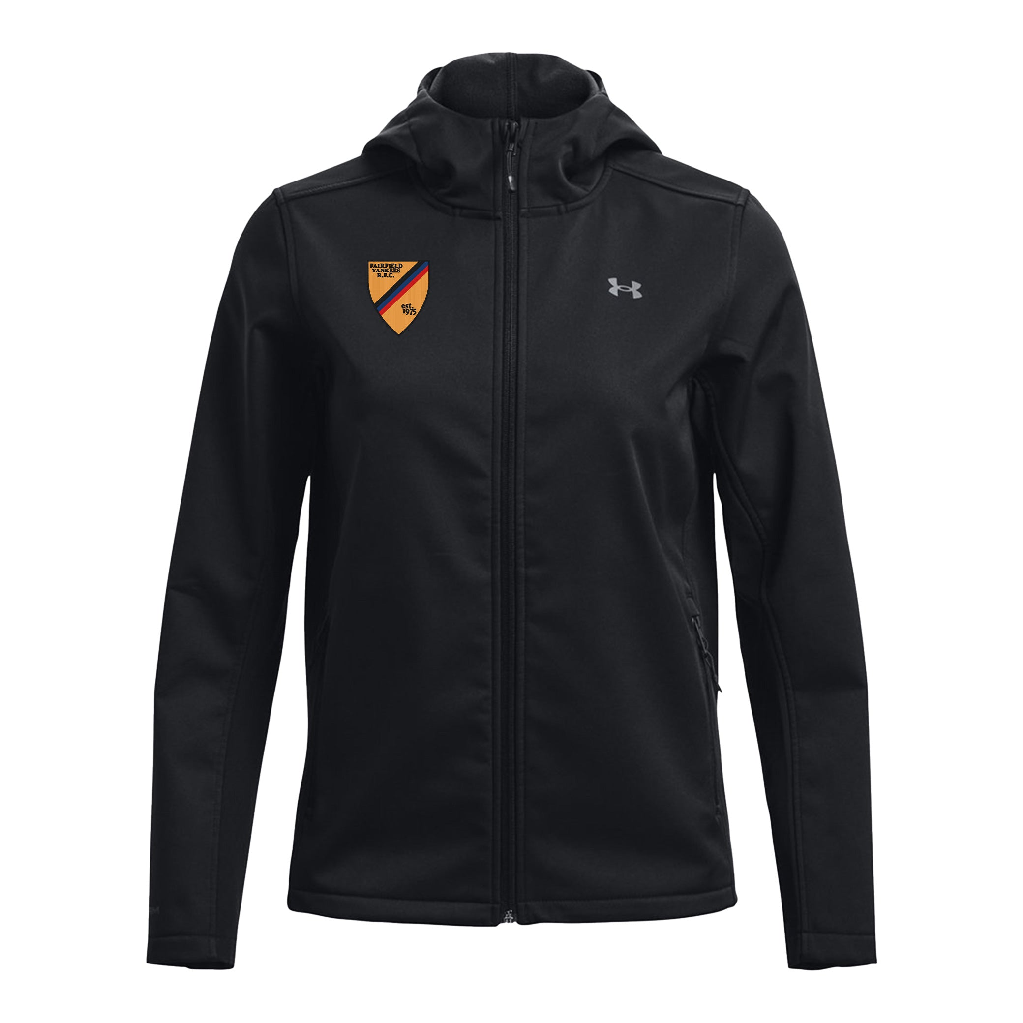 Fairfield Yankees RFC UA Women's CGI Hooded Jacket - Lightweight Waterproof Windbreaker for Outdoor Sports & Casual Wear