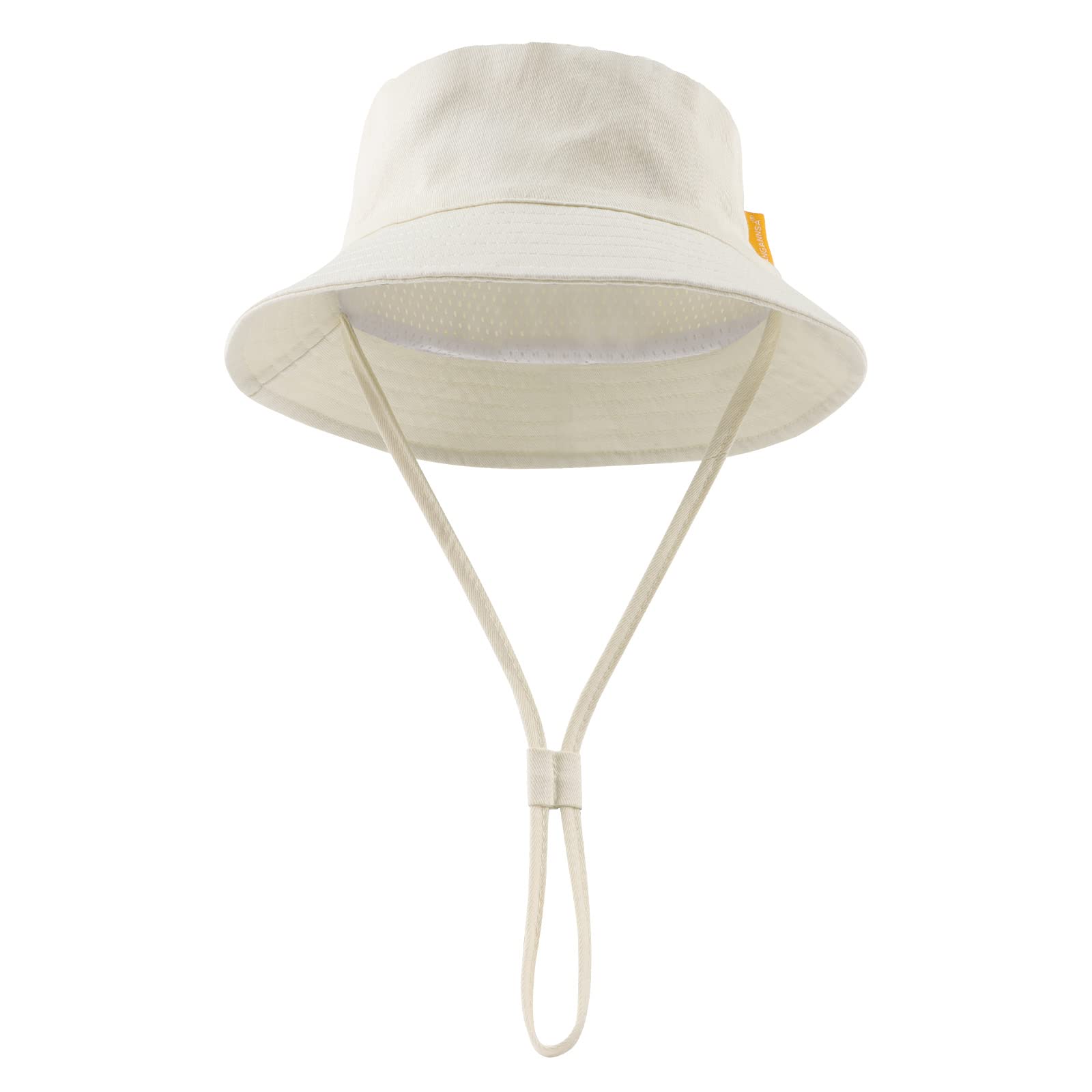 JANGANSA Cotton Baby Sun Hat for Boys & Girls - UPF 50+ UV Protection Bucket Hat for Infants & Toddlers - Summer Beach, Outdoor Play, and Travel Essential