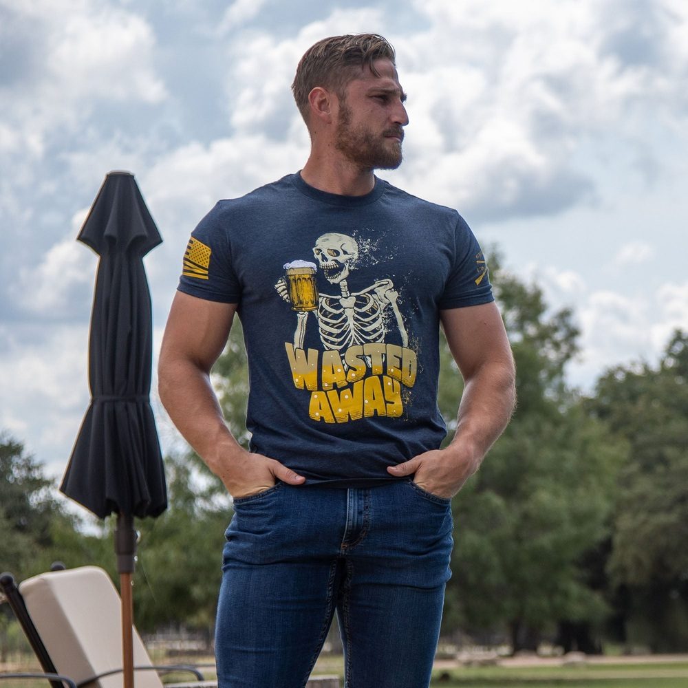 Wasted Away T-Shirt - Midnight Navy | Comfortable & Stylish Cotton Tee for Men & Women | Perfect for Casual Wear, Outings & Everyday Fashion