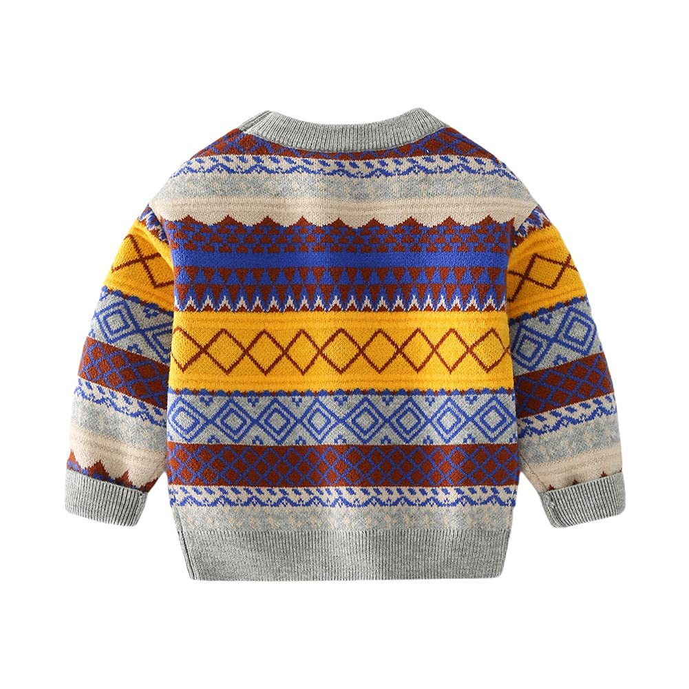 BOBORA Baby Boy Knit Cardigan 1-7 Years for Autumn Winter Play