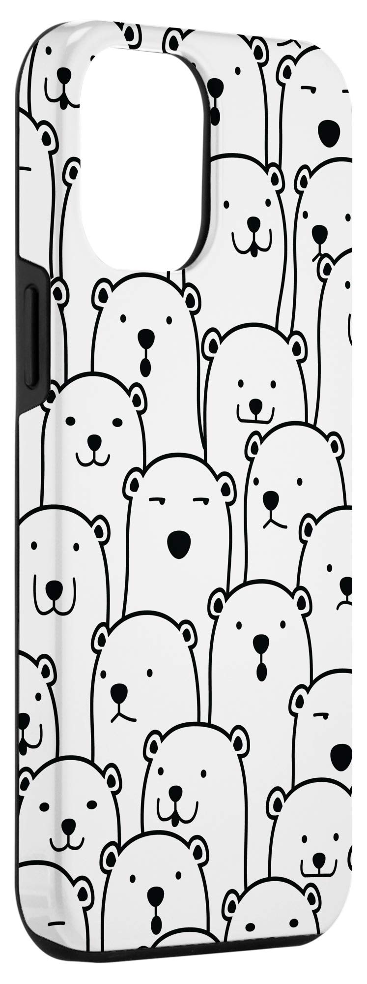 Cute Polar Bears iPhone 12 Pro Max Case - Shockproof Protective Phone Cover for Women & Girls - Perfect for Everyday Use, Travel, and Gift Giving