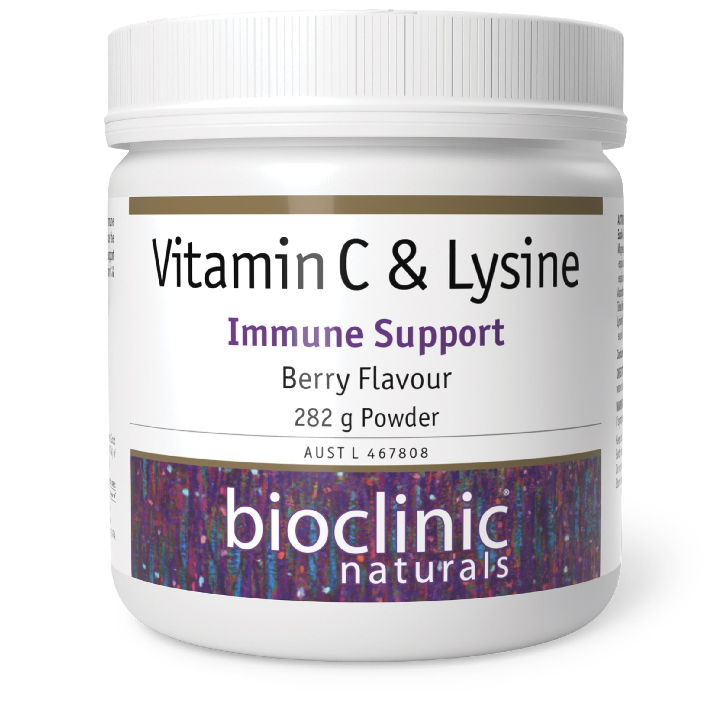 BioClinic Vitamin C & Lysine Supplement - Immune Support & Collagen Booster for Skin Health | Daily Wellness & Cold Season Defense