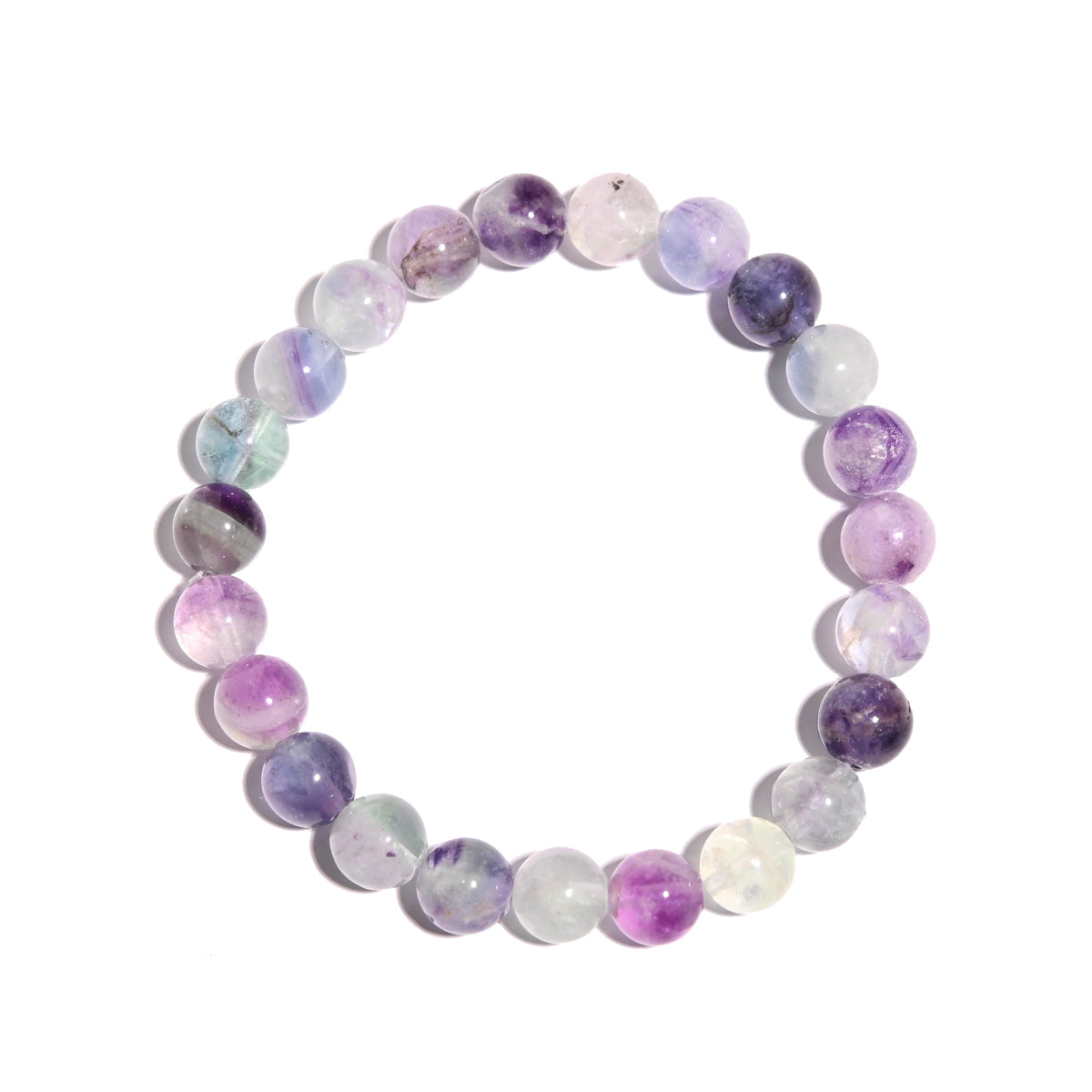 Rainbow Fluorite Healing Bracelet for Chakra Balancing & Positive Energy - Perfect for Meditation, Yoga & Spiritual Wellness