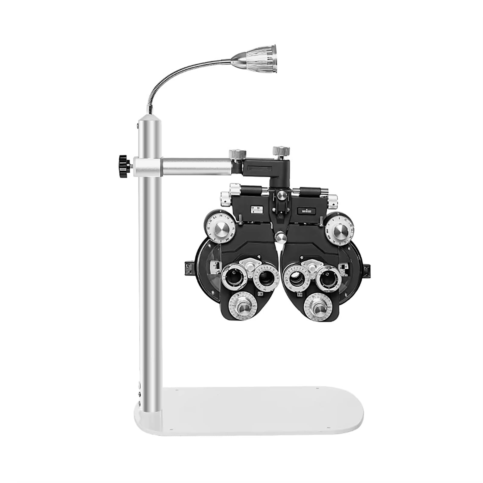 Professional Phoropter Stand for Eye Exams - Adjustable Ophthalmic Arm Bracket with Light for Optometry Clinics & Vision Testing Stations - Perfect for Optometrists, Eye Doctors & Medical Offices