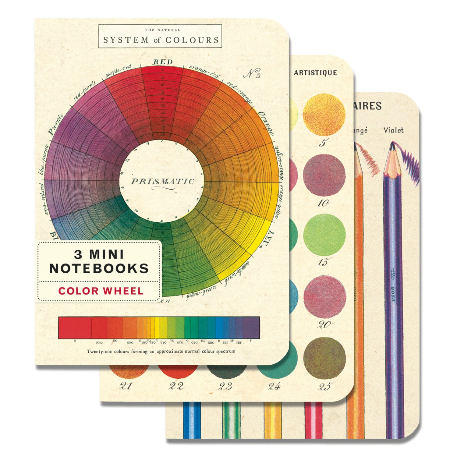 Color Wheel 3-Pack Mini Notebook Set - Vibrant Spiral Notebooks for Journaling, Note Taking & Sketching - Perfect for School, Office & Creative Projects