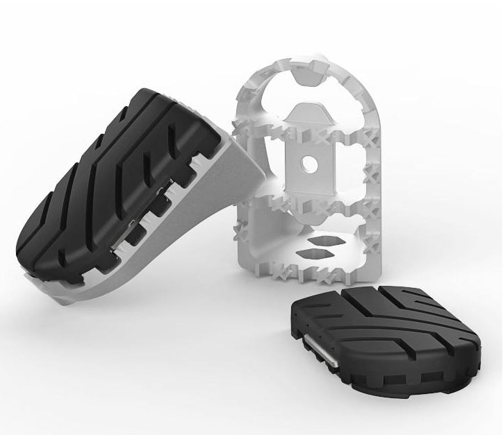 SW Motech ION Dual Position Footpeg Kit for BMW F800GS & F700GS (2013+) - Adjustable Adventure Motorcycle Footpegs for Off-Road & Long-Distance Touring