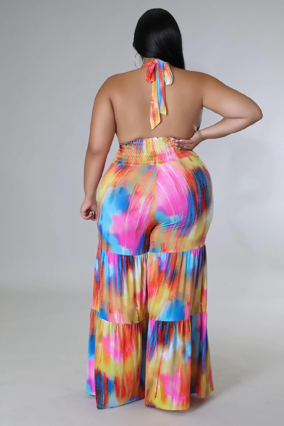 Valentina Jumpsuit for Women - Curve Plus Size Floral Print Romper | Casual Summer Outfit for Beach, Party & Vacation