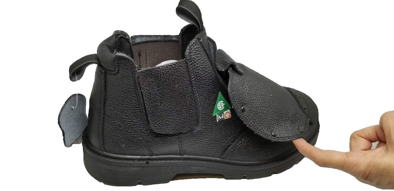 Dolphin D10 CSA Approved Safety Shoes - Steel Toe Work Boots for Construction, Welding & Industrial Use | Slip Resistant & Comfortable for Heavy Duty Jobs