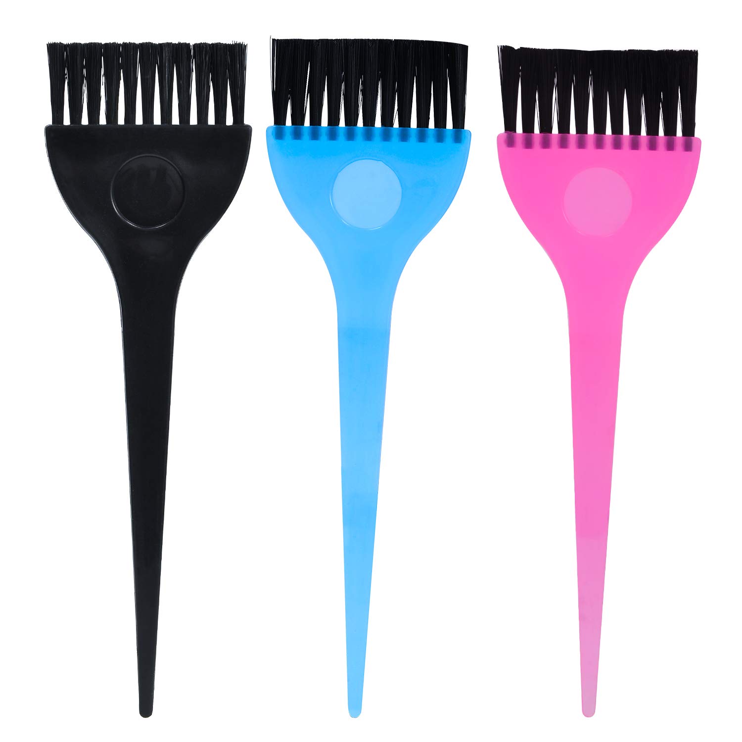 3 Pack Professional Hair Dye Brushes - Hair Coloring & Tinting Kit with Applicator Brushes for Salon & Home Use - Perfect for Highlights, Roots & Full Color Application