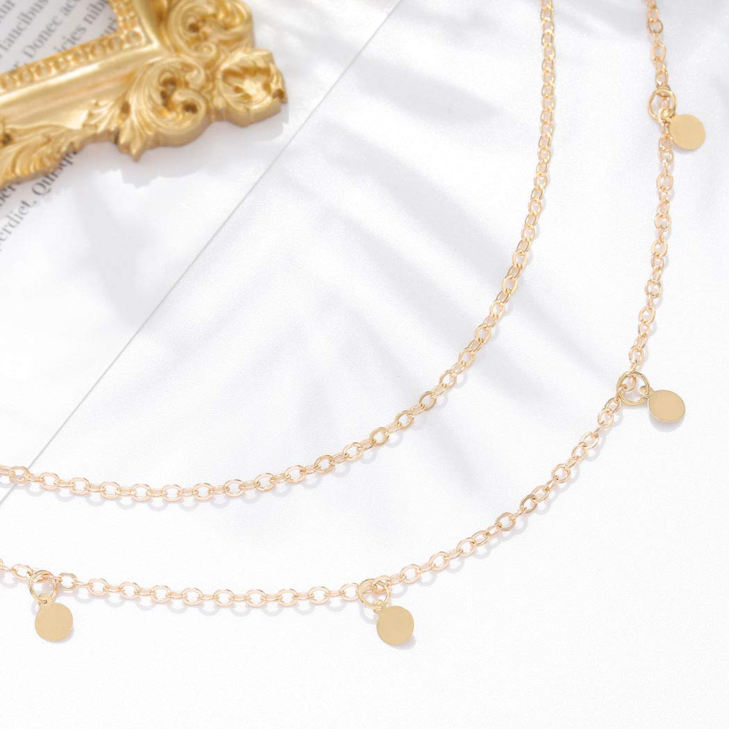 Boho Sequins Head Chain Jewelry for Women - Gold Layered Hair Accessories, Headbands & Hair Pieces - Perfect for Spring, Summer, Halloween & Boho Fashion