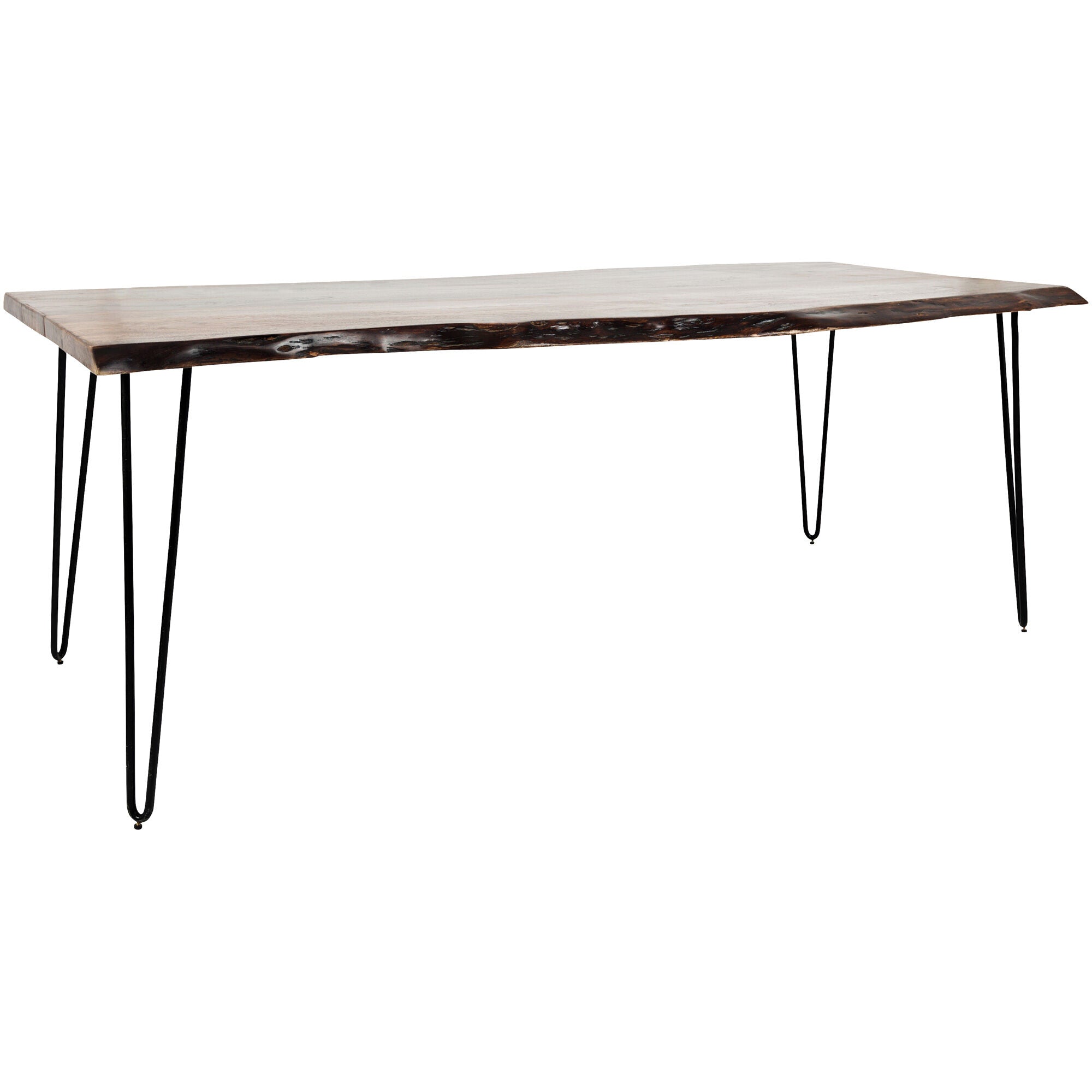 Natures Edge 79 Inch Solid Wood Dining Table - Rustic Farmhouse Style for Kitchen & Dining Room - Perfect for Family Gatherings & Dinner Parties
