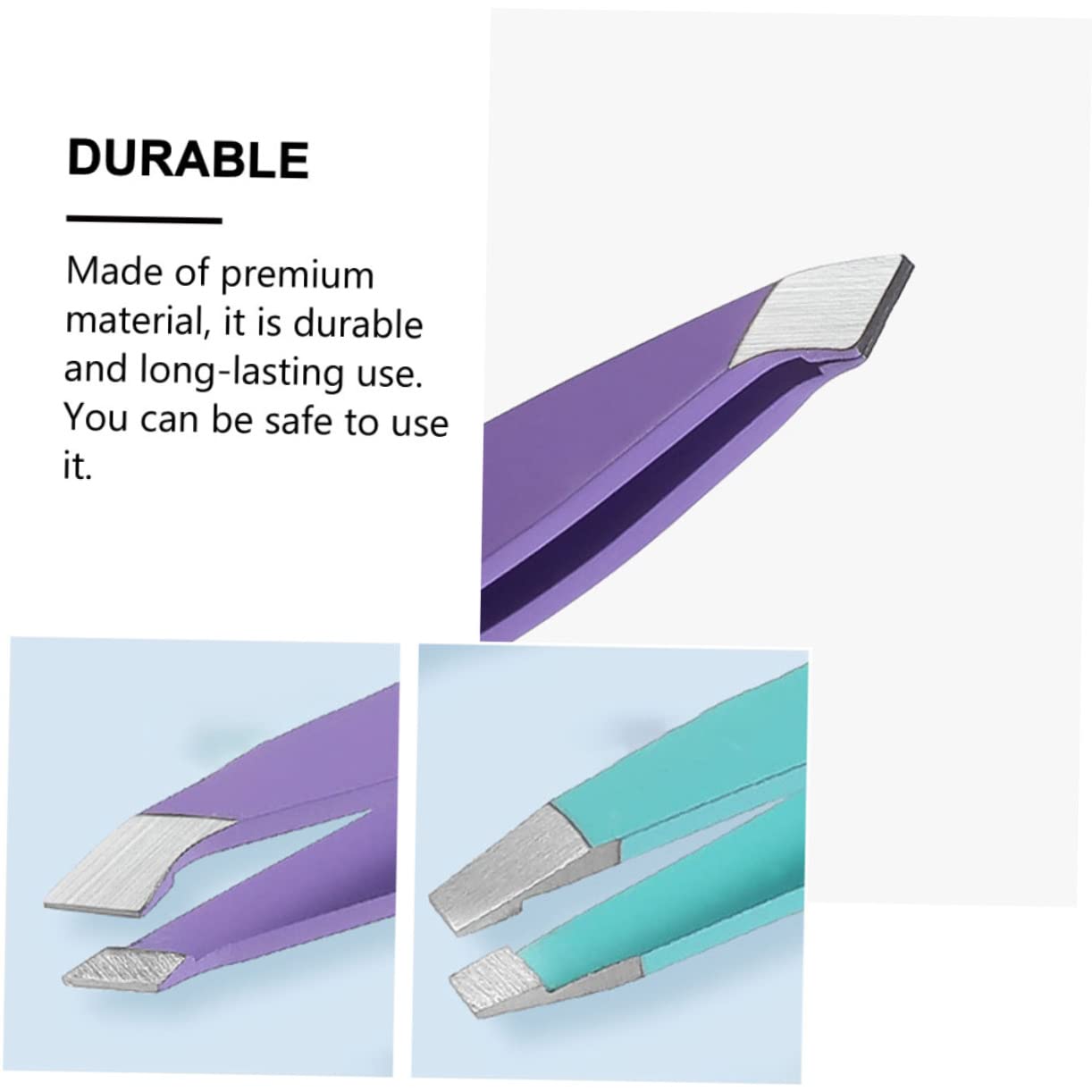 Precision Stainless Steel Eyebrow Tweezers Set - Perfect for Grooming & Shaping