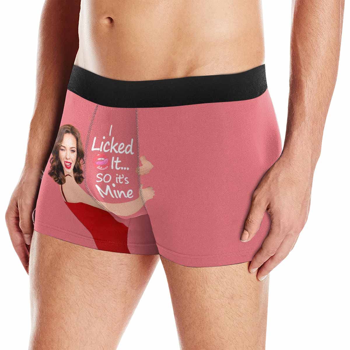 Custom Men's Photo Boxer Briefs - Personalized Underwear with Your Picture - Novelty Gift for Him - Black Cotton Comfort - Perfect for Anniversaries, Birthdays & Couples Gifts