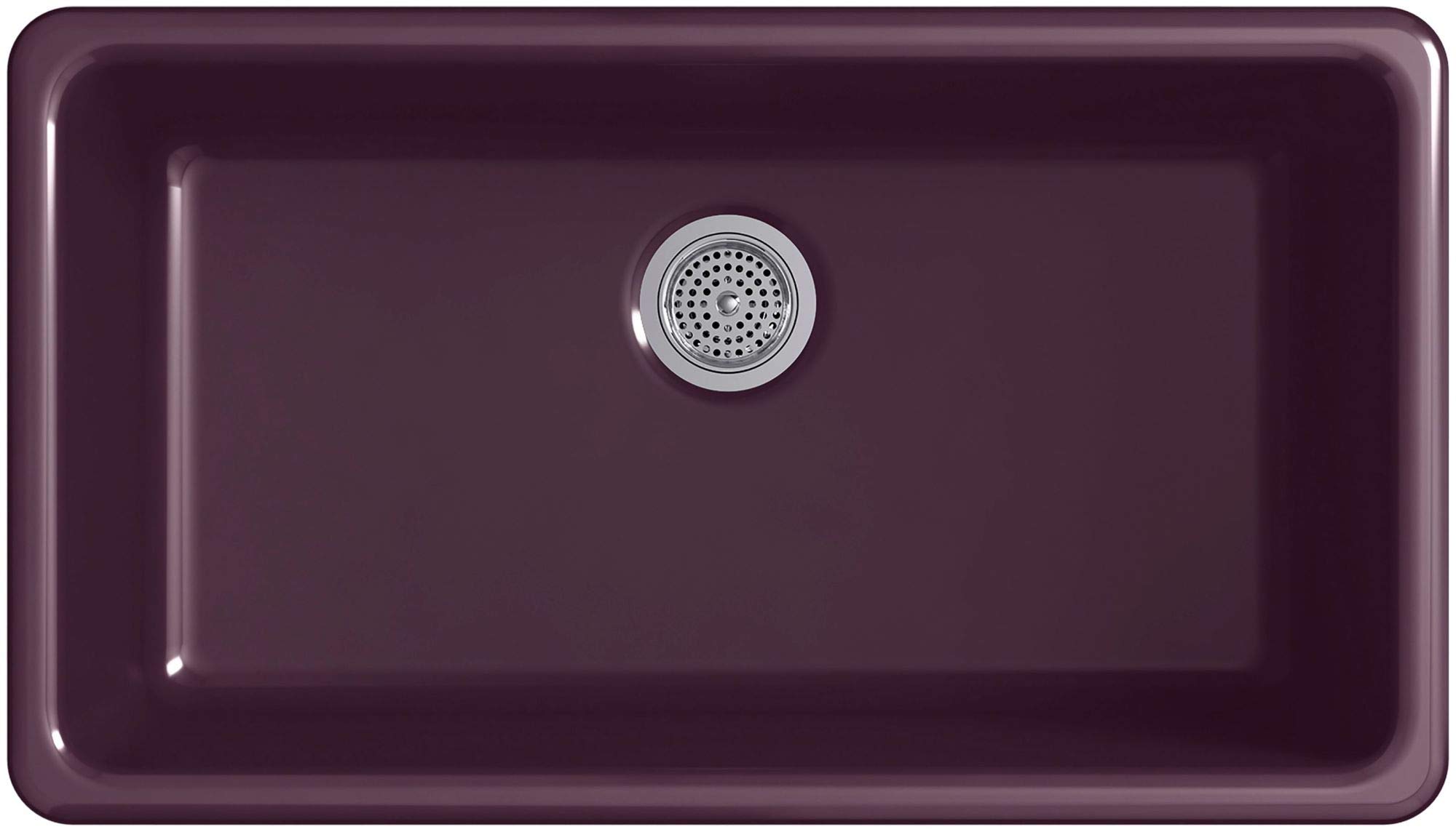 KOHLER 5707-0 White Iron/Tones Kitchen Sink - Durable Stainless Steel Drop-In Sink for Modern Kitchens, Easy Cleaning & Food Prep