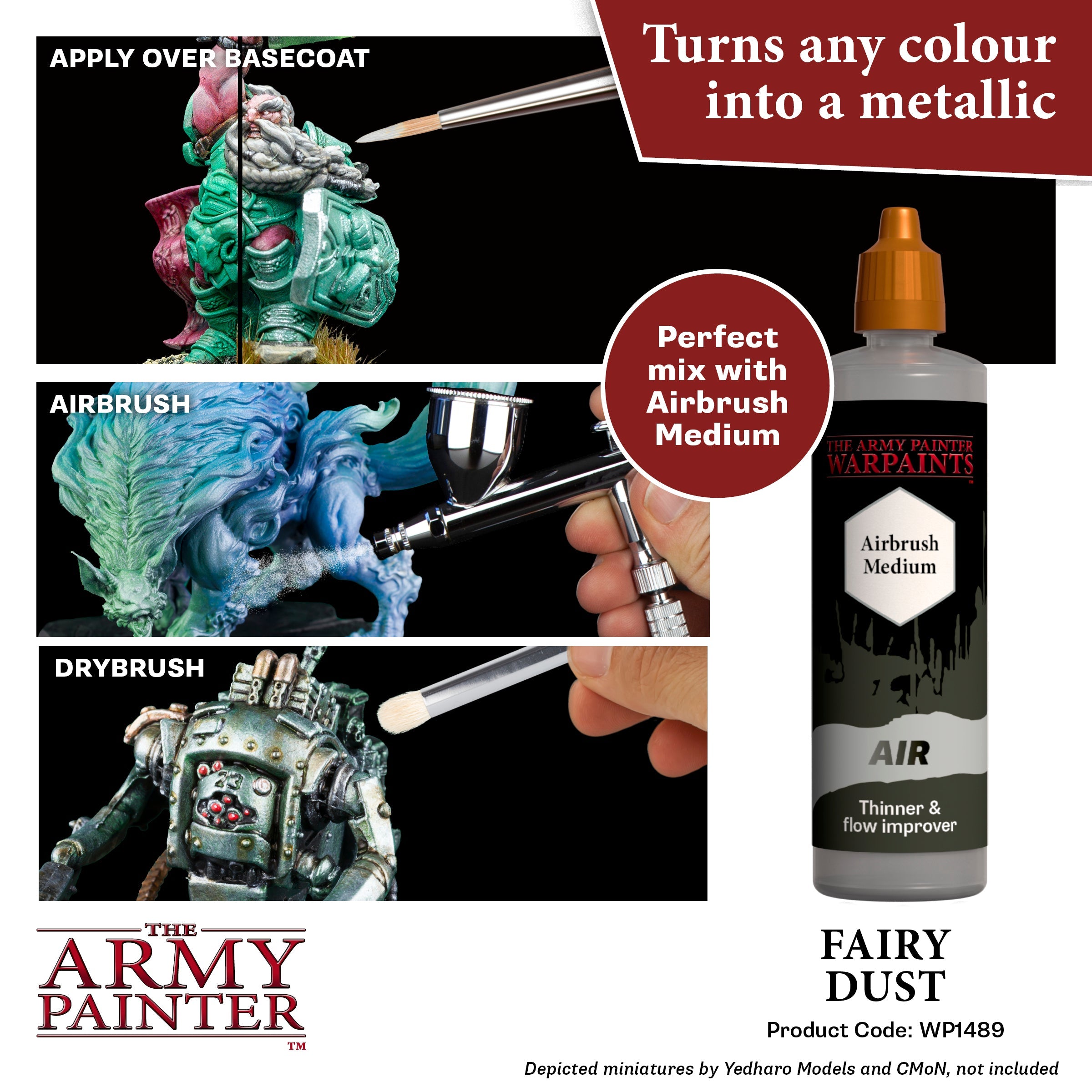 Warpaints Metallics: Fairy Dust - Premium Metallic Acrylic Paint for Cosplay, Nail Art & DIY Crafts - Perfect for Halloween, Fantasy Makeup & Creative Projects
