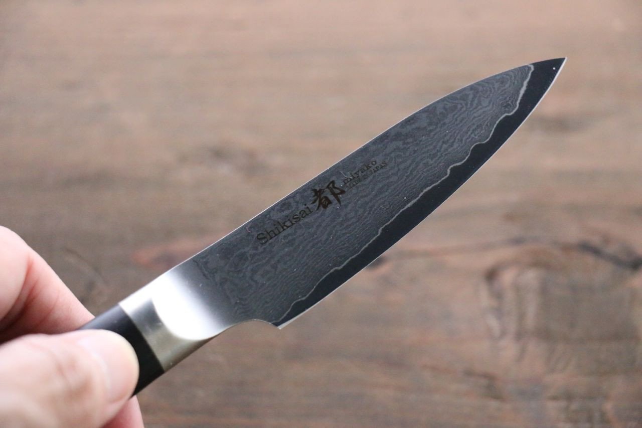 Premium Miyako AUS8 33-Layer Damascus Steel Paring Knife - 85mm Blade for Precision Slicing, Peeling & Garnishing - Perfect for Kitchen, Camping & Culinary Gifts