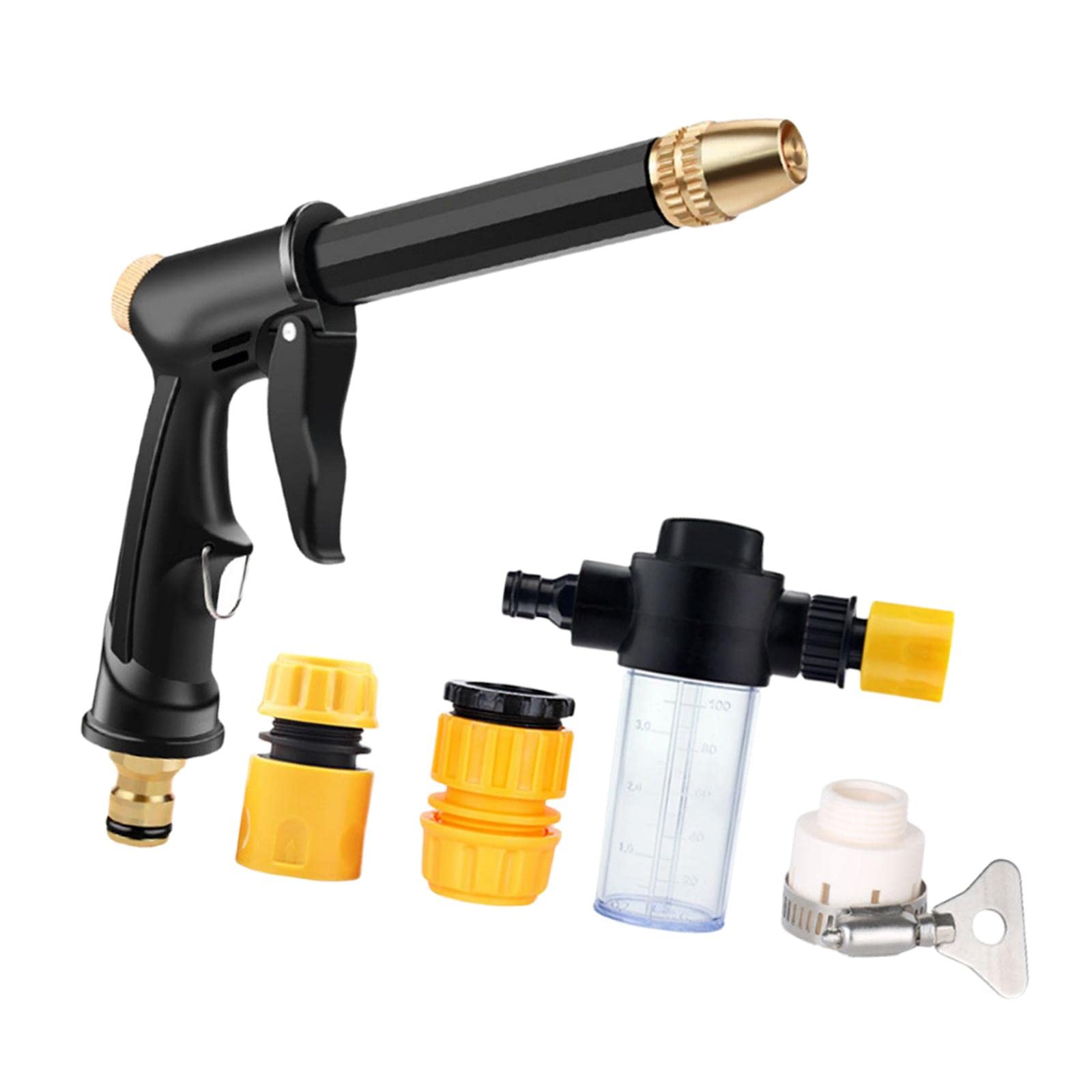 Baoblaze High Pressure Washer Gun with 3 Nozzles & Bottle - 4000 PSI Power Washer Attachment for Car Washing, Driveway Cleaning, and Outdoor Surface Cleaning | Compatible with Most Pressure Washers