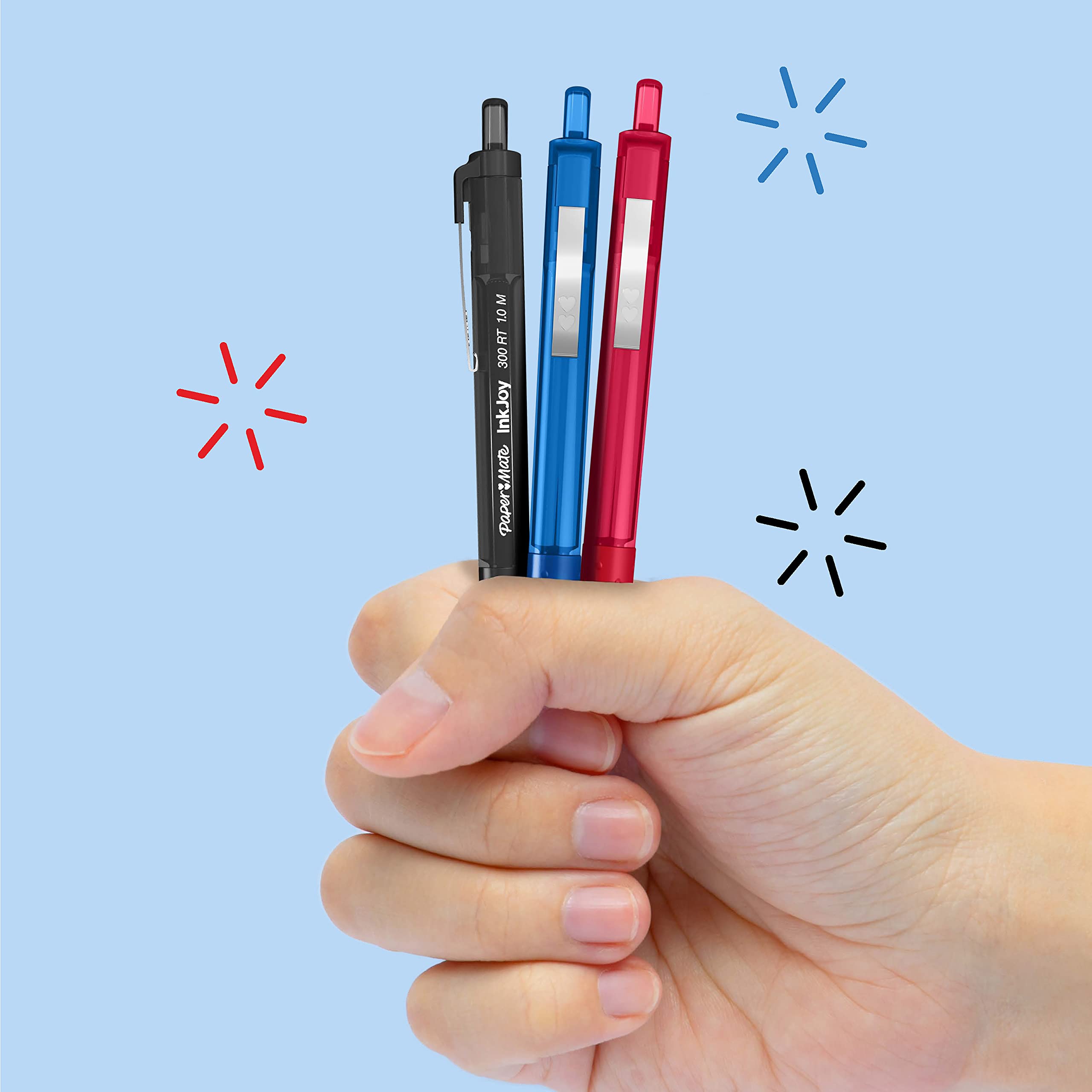 InkJoy 300 RT Ballpoint Pen - 1.0mm Medium Point (8-Pack) for Office & School Use