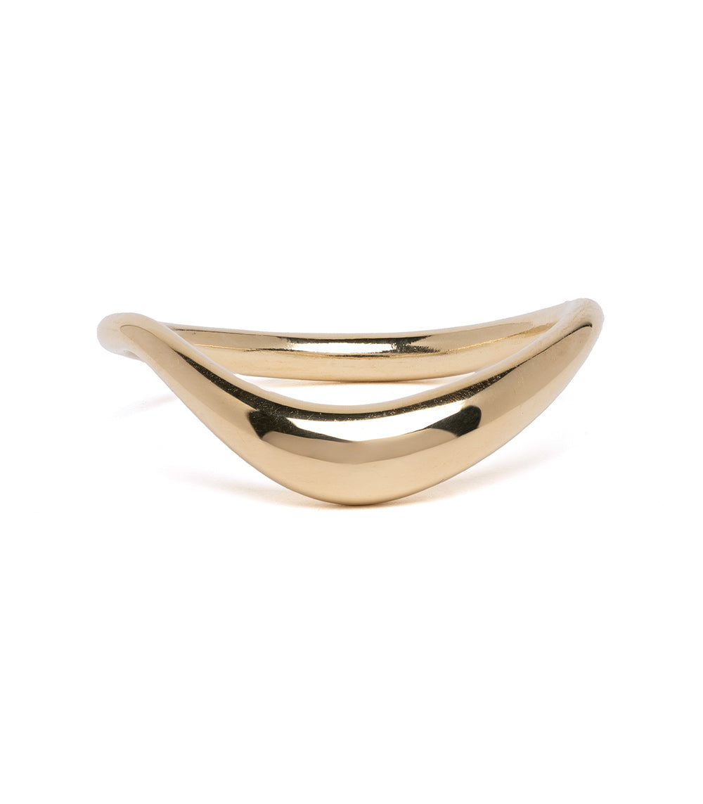Unique Small Melt Ring - Handcrafted Non-Traditional Engagement Ring for Women | Alternative Wedding Band, Promise Ring & Everyday Boho Jewelry