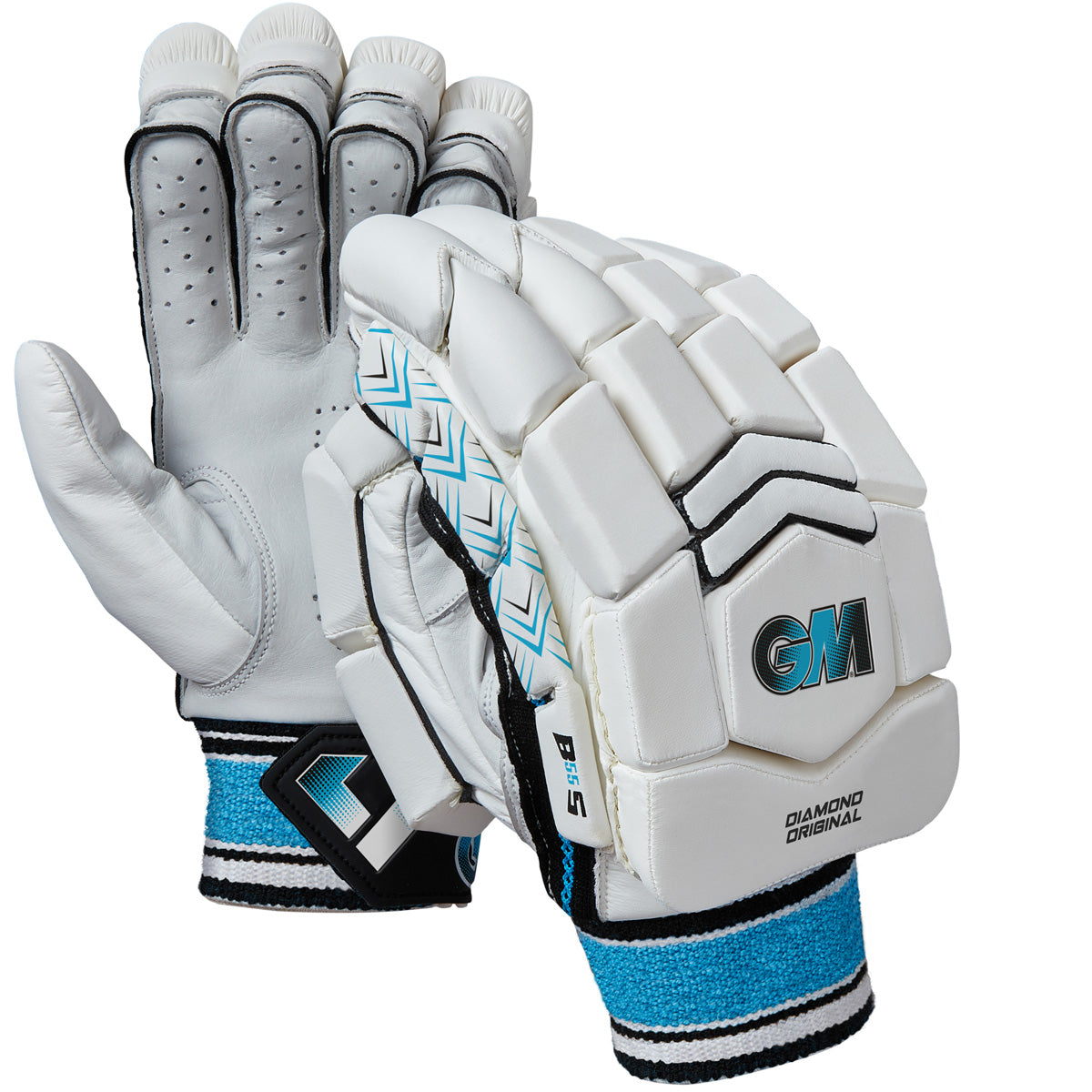 Gunn & Moore Diamond Original Cricket Batting Gloves 2025 - Premium Leather Cricket Gloves for Men & Women - Perfect for Professional Matches & Practice Sessions
