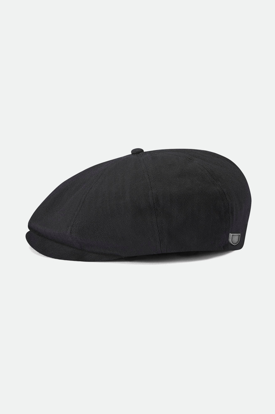 Stylish Brood Newsboy Cap in Black - Vintage Flat Cap for Men & Women - Perfect for Casual Outfits, Outdoor Activities, and Fashion Statements