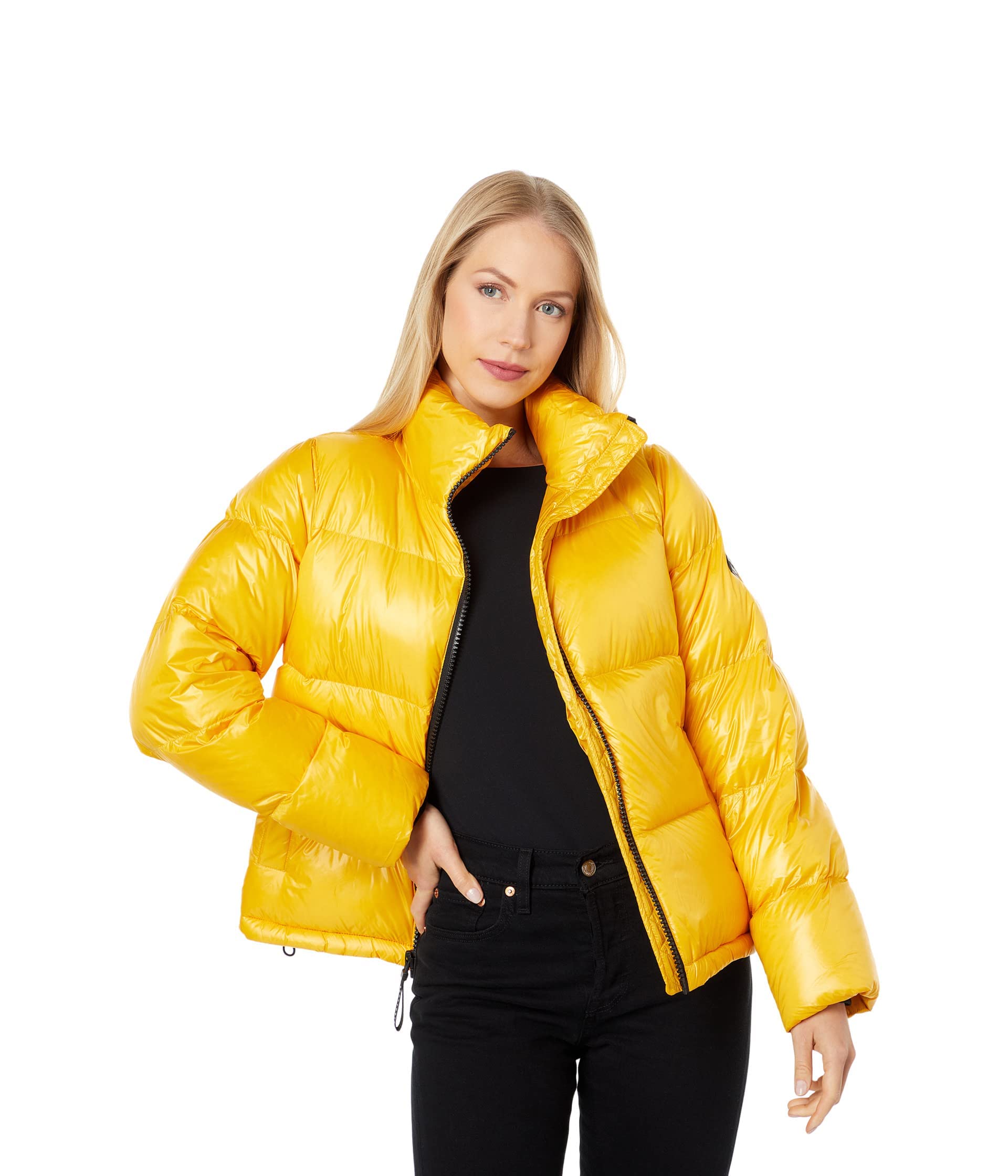 Sanctuary Down Short Puffer Jacket for Women - Warm Winter Coat with Hood, Lightweight Insulated Outerwear for Cold Weather - Perfect for Skiing, Snowboarding & Outdoor Activities