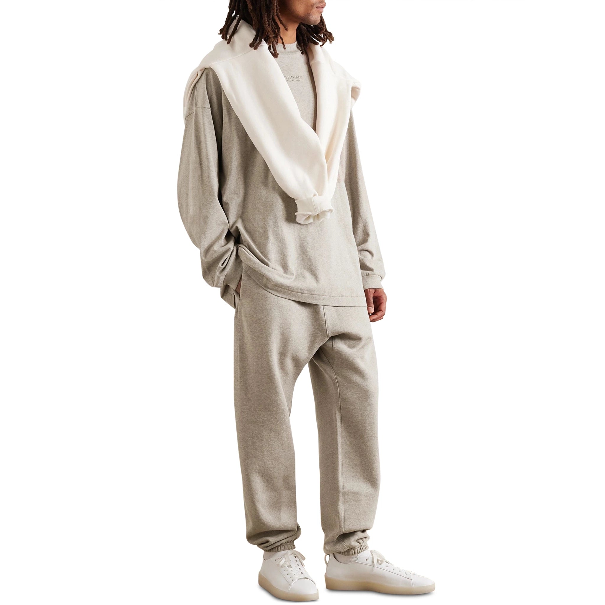 Fear of God Essentials Core Heather Sweatpants for Men - Comfortable Casual Lounge Pants (FW23 Collection) - Perfect for Home, Gym, and Streetwear Fashion