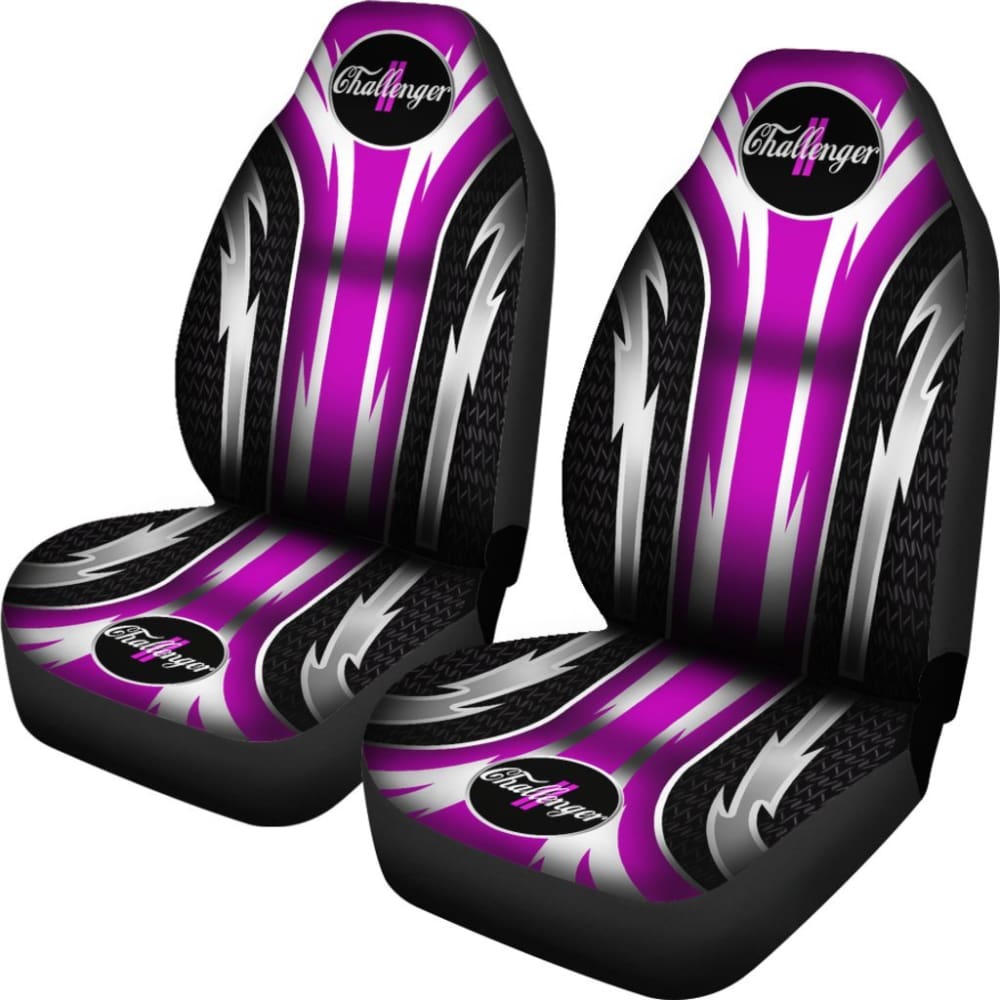 Premium 2-Piece Front Seat Covers for Dodge Challenger - Soft Pink (Part #144627) | Custom Fit Car Accessories for Comfort & Style | Perfect for Daily Commute, Road Trips & Car Enthusiasts