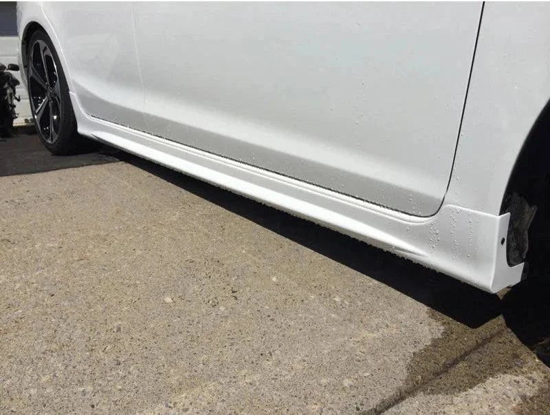 2006-2011 Honda Civic Coupe Mugen Style Side Skirts - Unpainted PP Material - Perfect for Car Body Kits & Customization Upgrades