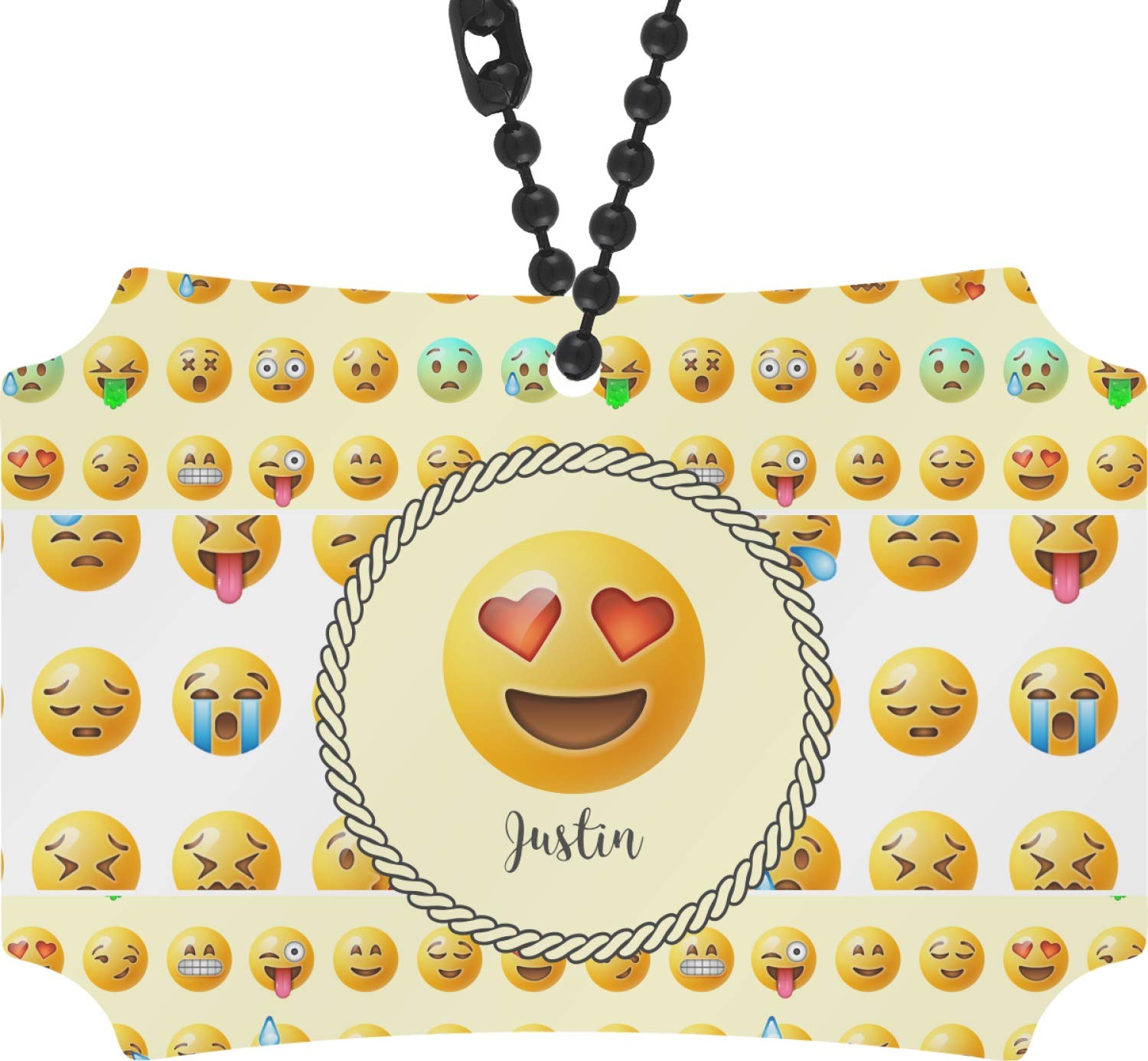 Personalized Emoji Rear View Mirror Ornament - Fun Car Accessory for Safe Driving & Road Trips