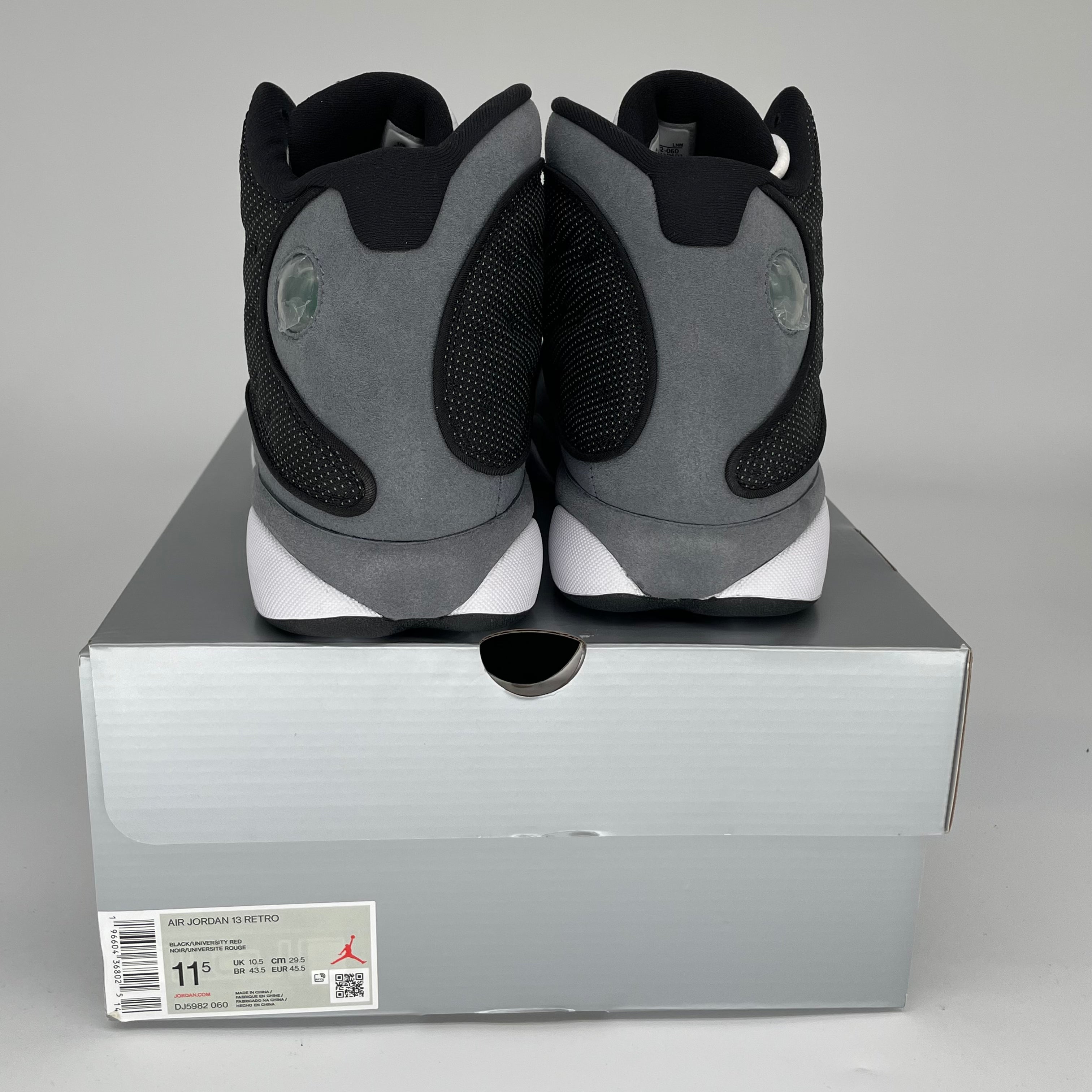 Original Air Jordan 13 Retro 'Black Flint' Men's Basketball Shoes Size 11.5 (DJ5982-060) - Perfect for Streetwear & Court Performance
