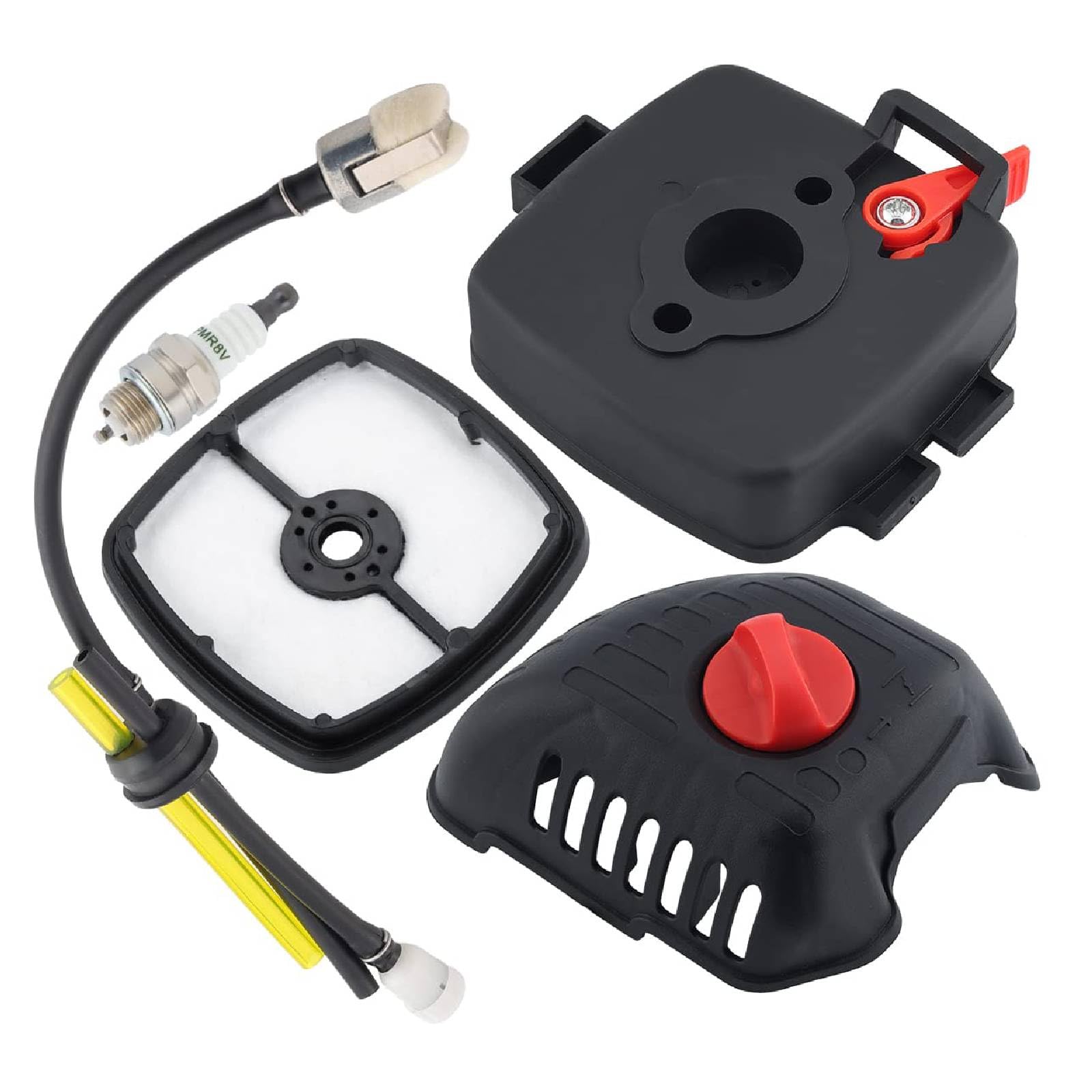 Hipa SRM 225 Air Filter Cover & Air Cleaner Case for Echo Weed Eater SRM225 SRM-225 GT225 GT-225 PE225 PE-225 | Tune Up Kit with 90097 Fuel Line & 90116Y Repower Maintenance Kit | Compatible with Brushcutter & Pruner | Perfect for Lawn Care, Landscaping & Garden Maintenance