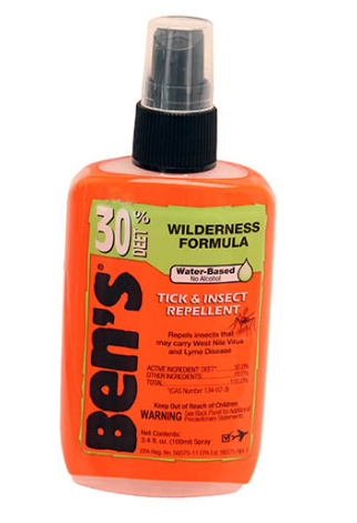 30% DEET Insect Repellent Spray (3.4oz) - Long Lasting Mosquito & Bug Protection for Outdoor Activities, Camping, Hiking & Travel