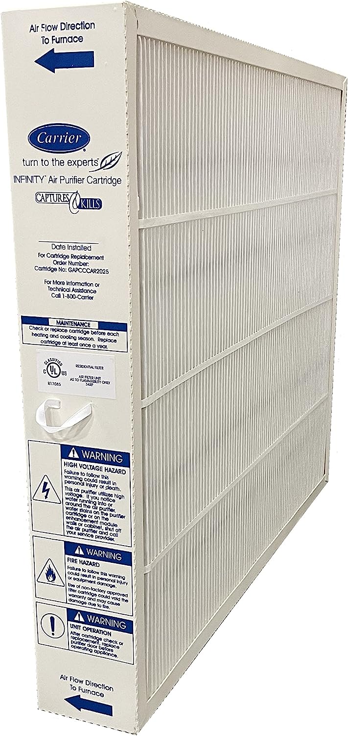 Bryant GAPBBCAR2025 & Carrier GAPCCCAR2025 MERV 15 Air Cleaner Filter - 3.5 Inch Wide HVAC Replacement for Improved Indoor Air Quality | Perfect for Homes, Offices, and Commercial Spaces