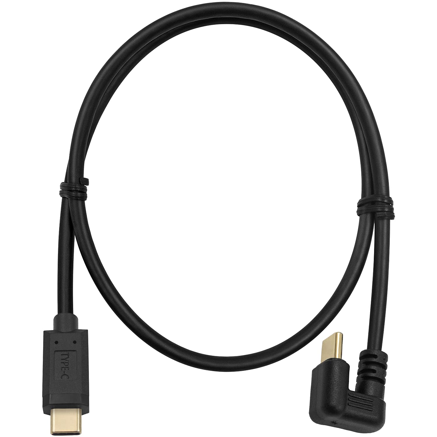Poyiccot 180 Degree U Shape USB C to USB C Cable - 2ft/60cm Fast Charging Type C Cable for MacBook Pro 2020, iPad Pro, Galaxy S21 - Perfect for Home, Office & Travel Charging