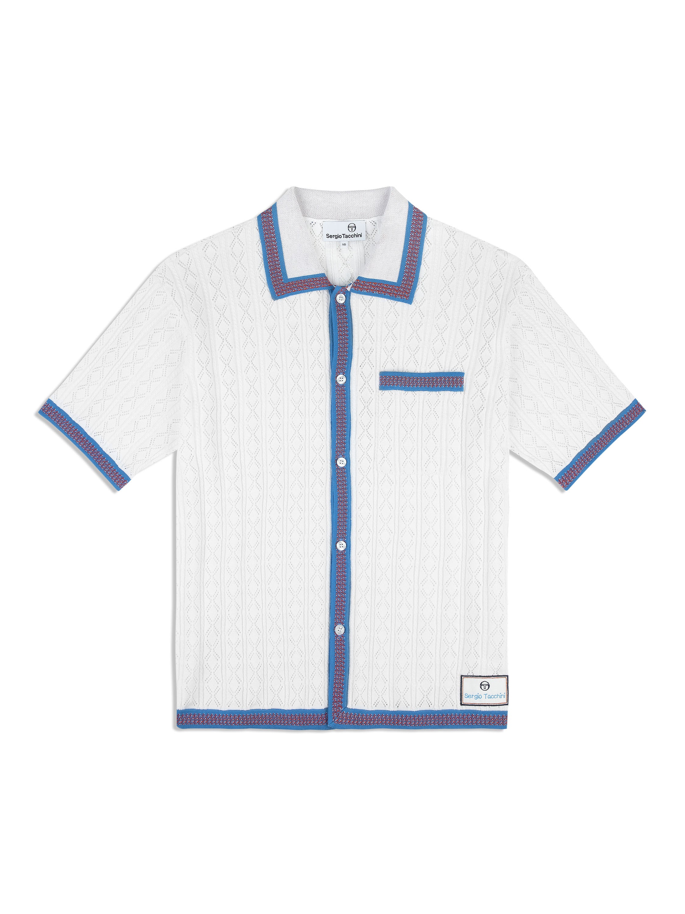 Aldo Pointelle Polo Shirt for Men - Breathable Cotton Knit, Slim Fit, Brilliant White - Perfect for Casual Wear, Office & Summer Outfits