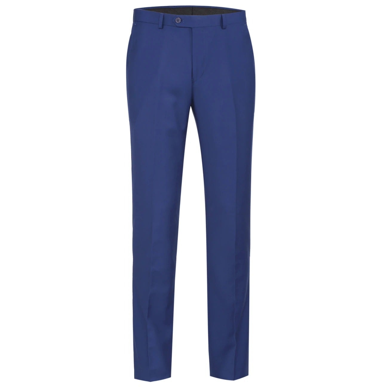 Renoir Blue Alessandro Vitello Slim Fit Flat Front Dress Pants for Men - Professional Office Wear & Formal Occasions