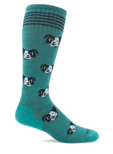 Sockwell Women's Canine Fancy Graduated Compression Socks - 15-20 mmHg Support for Circulation, Comfort & Style - Perfect for Nurses, Travel & Varicose Vein Relief