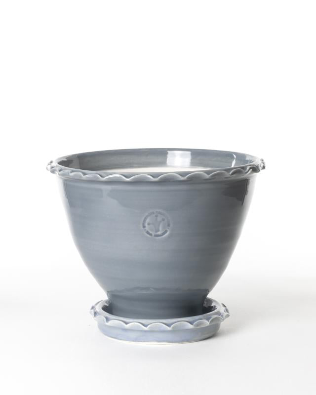 Kruka Sturehof Adelcrantz 17cm Gray Ceramic Flower Pot - Perfect for Indoor Plants, Succulents, and Home Decor