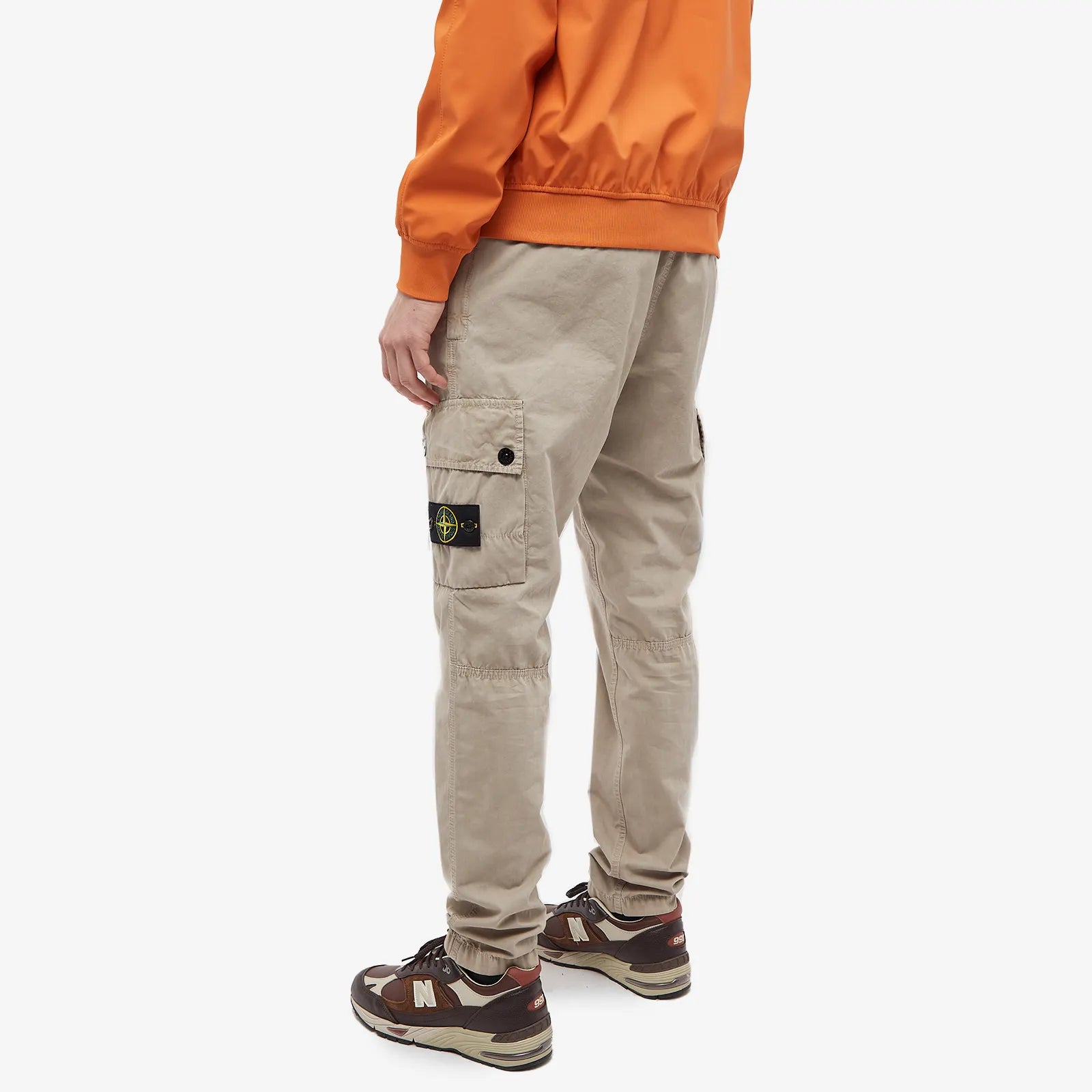 Stone Island Brushed Cotton Cargo Pants for Men - Comfortable & Durable Workwear for Outdoor Activities & Casual Wear