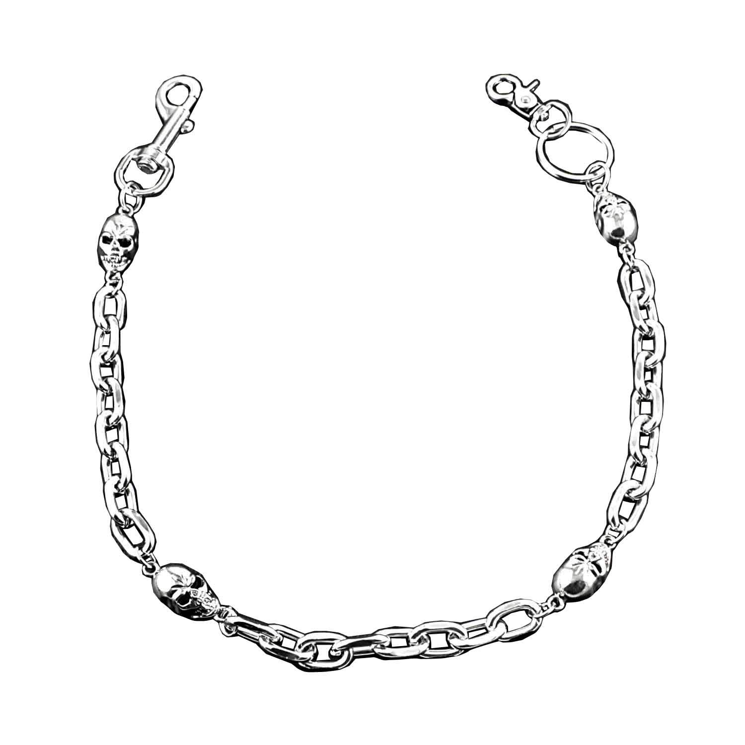 Stylish Skull Rock Hip Hop Men's Wallet Chain Waist Belt - Perfect for Punk, Gothic & Hip Hop Fashion Accessories