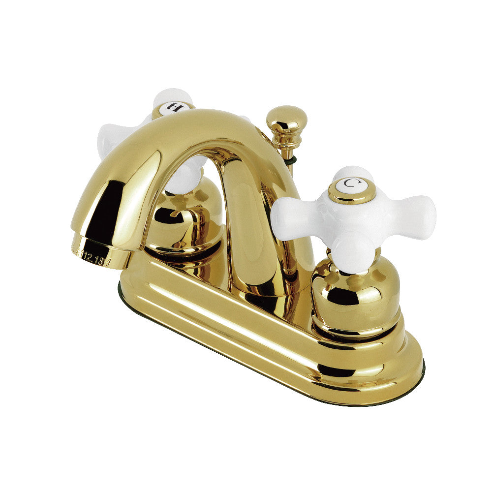 Kingston Brass KB5613PX Restoration 4-Inch Centerset Bathroom Faucet - Vintage Style Sink Faucet for Bathroom Vanity, Powder Room & Guest Bath - Durable Brass Construction with Ceramic Disc Valves