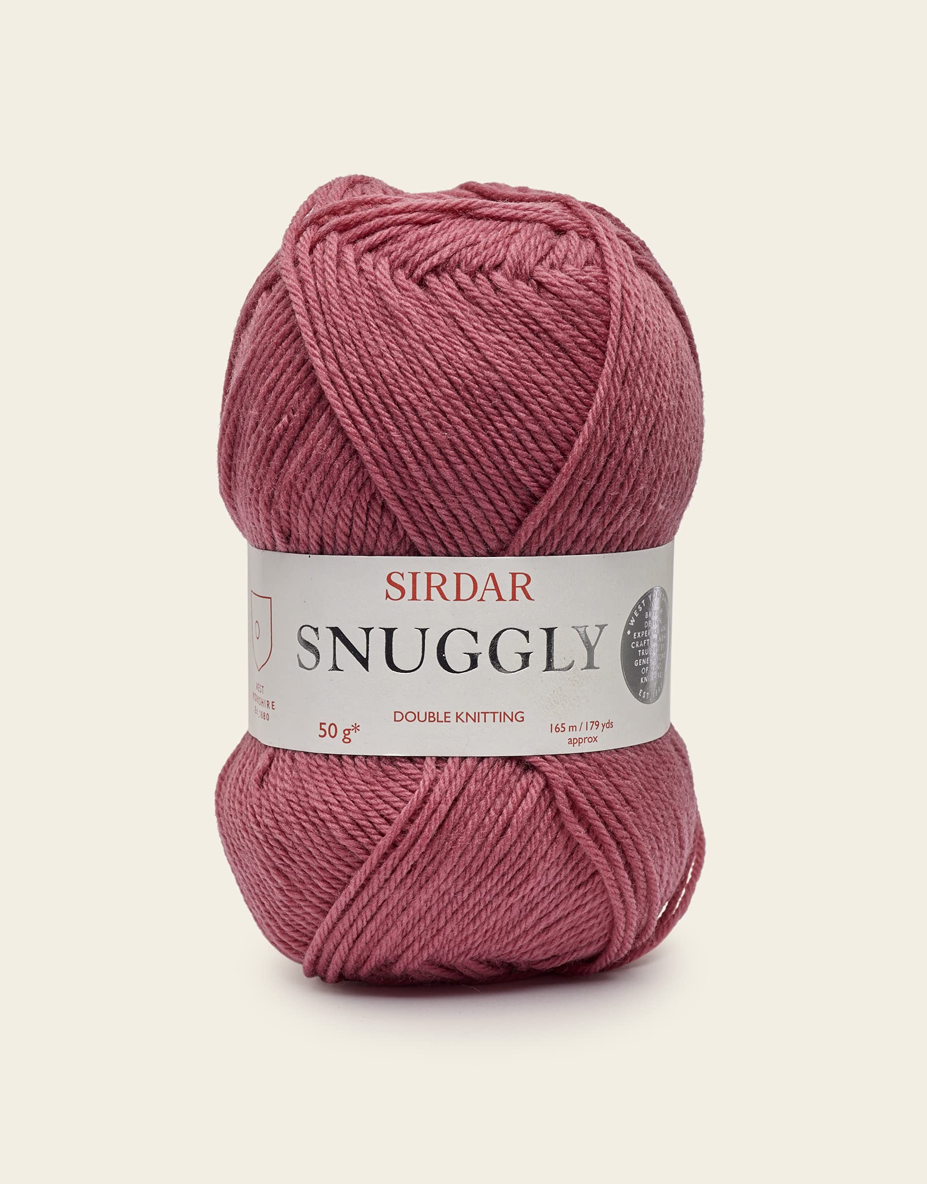 Sirdar Snuggly DK Double Knitting Yarn - 50g Cherry Pie (484) - Soft Wool Blend for Baby Blankets, Scarves, and Cozy Winter Knitting Projects