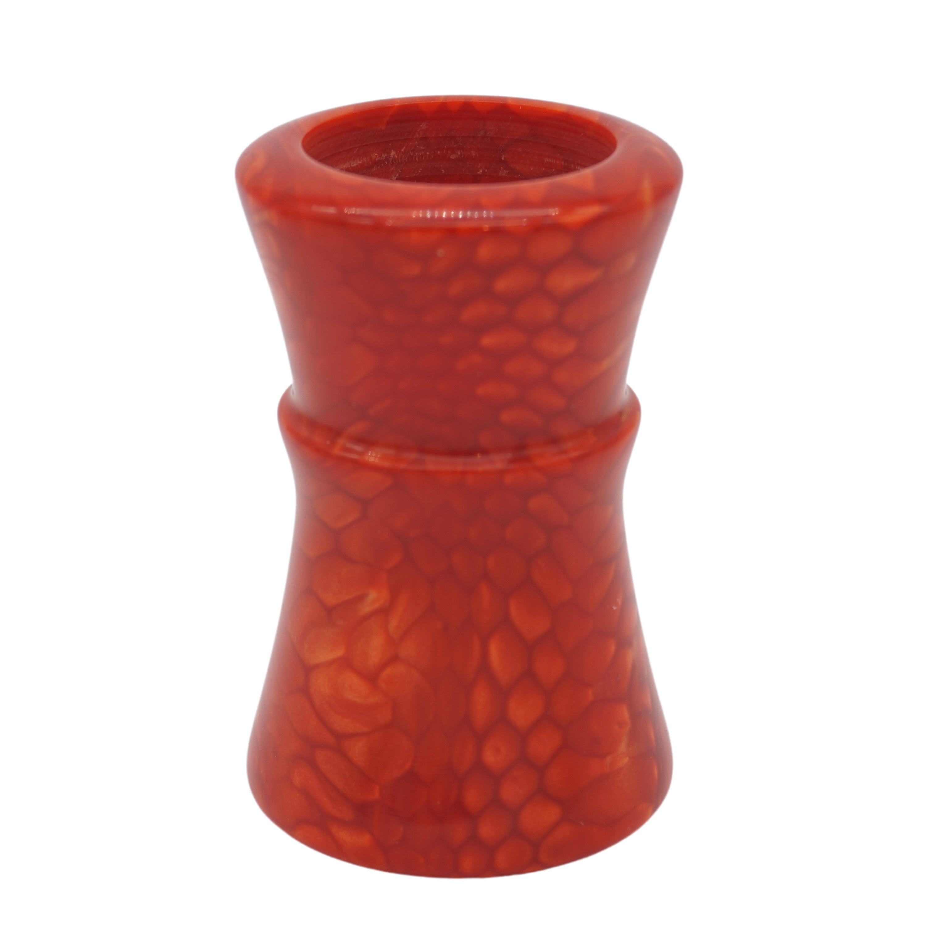 Premium Red Snakeskin Handcrafted Shaving Brush Handle - Fits 24mm & 26mm Knots - Perfect for Wet Shaving & Grooming Gifts for Men